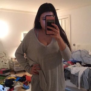 Brandy Melville Grey Long Top